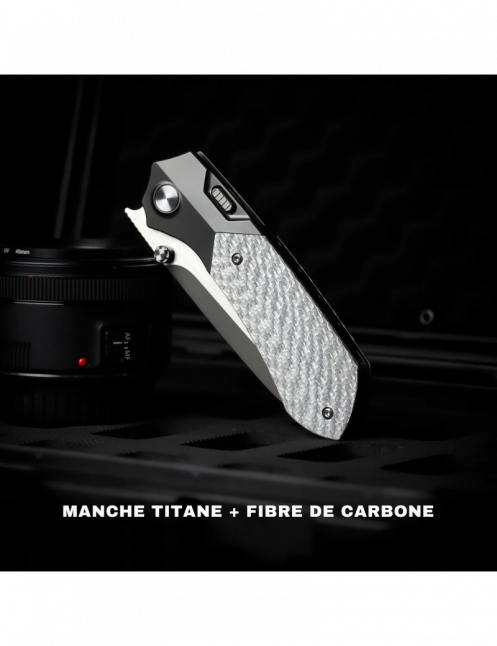 REMETTE - Couteau RT-Meteor - Manche Titane Lame M390 RTPT-B