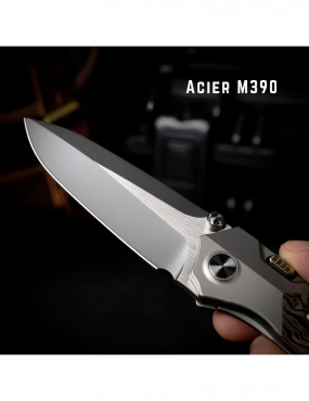 REMETTE - RT-Meteor Knife Titanium Handle M390 Blade RTPT-D