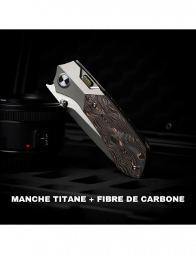 REMETTE - Couteau RT-Meteor Manche Titane Lame M390 RTPT-D