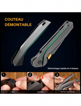 REMETTE - RT-WK1 Disassembly Knife Titanium Handle M390 Blade WK1-F