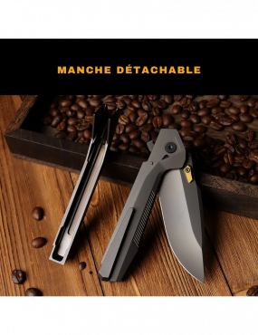 REMETTE - RT-WK1 Disassembly Knife Titanium Handle M390 Blade WK1-F
