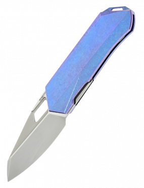 REMETTE - RT-Woodpecker Folding Pocket Knife M390 Blade Crystallized Titanium Handle RTWP-IB