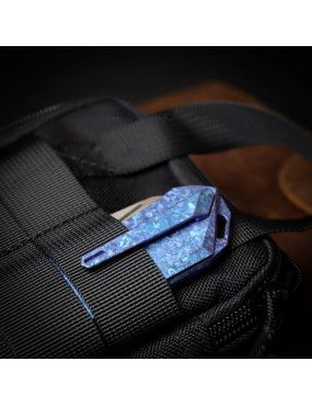 REMETTE - RT-Woodpecker Folding Pocket Knife M390 Blade Crystallized Titanium Handle RTWP-IB