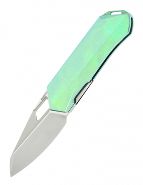 REMETTE - RT-Woodpecker Folding Pocket Knife M390 Blade Crystallized Titanium Handle RTWP-IG