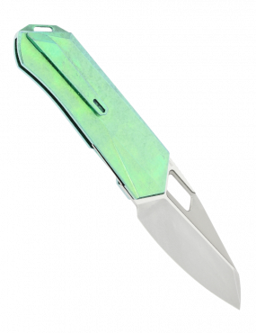 REMETTE - RT-Woodpecker Folding Pocket Knife M390 Blade Crystallized Titanium Handle RTWP-IG