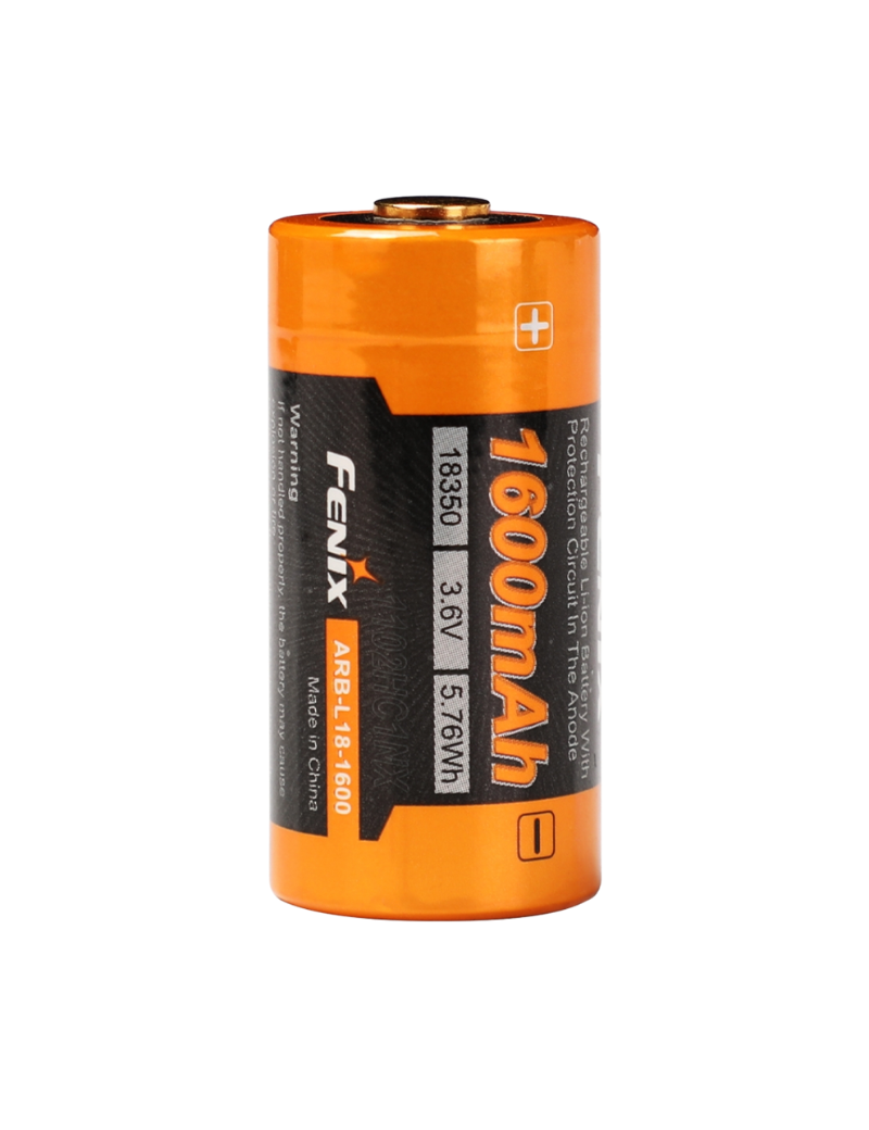 Fenix ARBL18-1600 Battery – 1600 mAh rechargeable Li-ion 18350