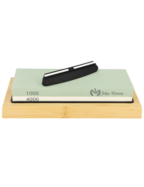 MAXKNIVES - MK1708 - Pierre d'affûtage sur support + guide d'affûtage