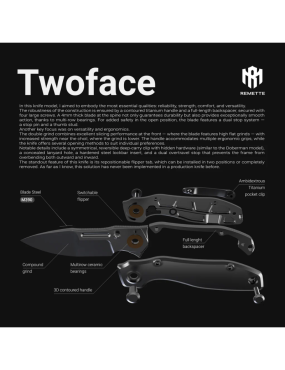 REMETTE KNIVES - DSTF-A - RT-TwoFace Knife